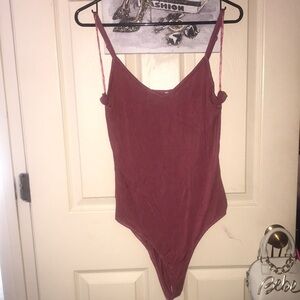 Dark Pink Mauve Bodysuit Size Large